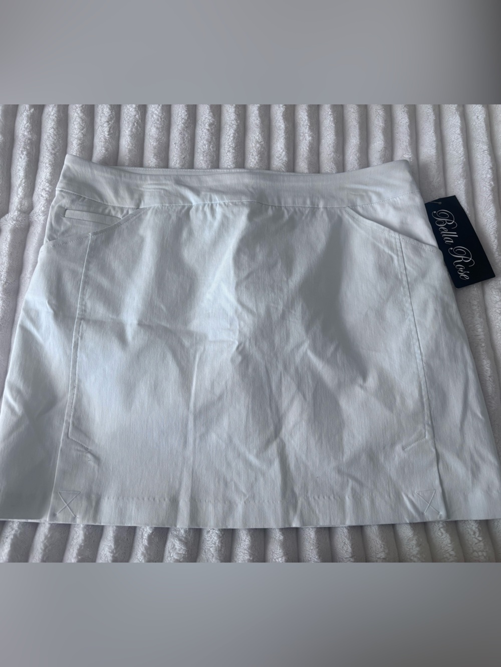 White Bella Rose A-Line Skort